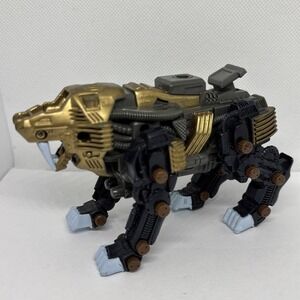Vintage 2003 Tomy Zoids Gold Liger Sabertooth Incomplete Figure